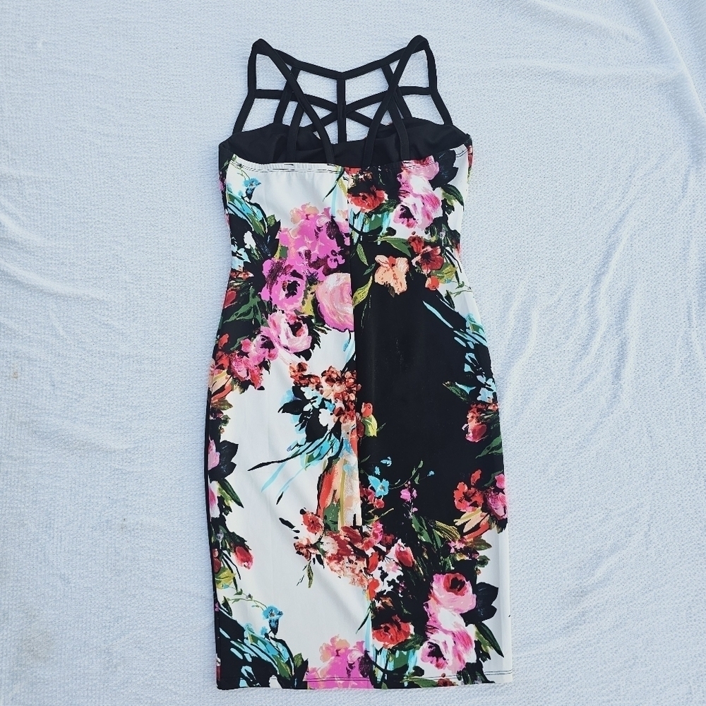 Venus Floral Midi Dress Multicolor size small - Picture 8 of 11